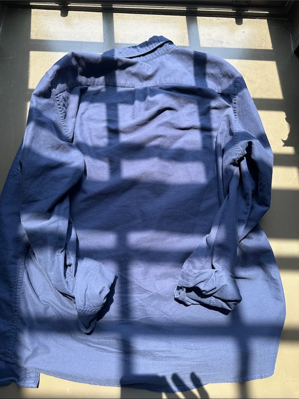 J. Crew Oxford long sleeve button down in navy